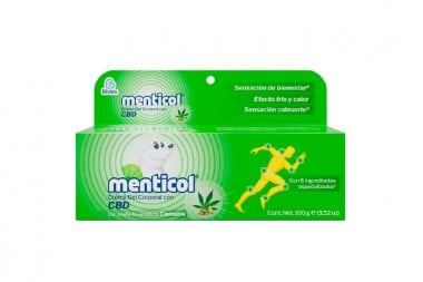 Gel Corporal Menticol Con Cannabis Y Cbd 100 G