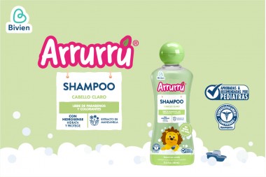 Shampoo Arrurrú Cabello Claro 400 Ml