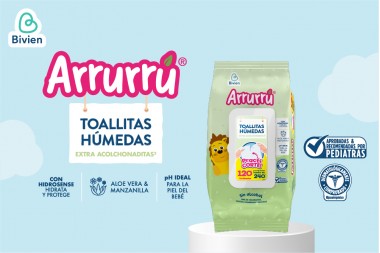 Toallas Humedas Arrurrú Extra Acolchonaditas 120 Unds