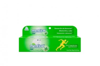 Crema Gel Corporal Menticol Con Cannabis Y Cbd 30 G