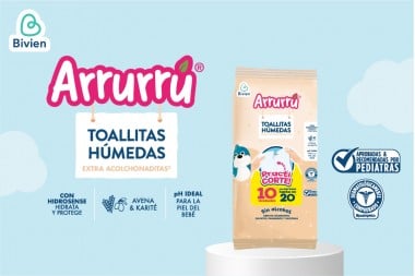 Toallitas Humedas Arrurrú Extra Acolchonaditas 10 Unds