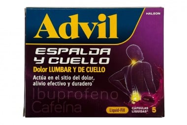 Advil Espalda Y Cuello 5 Cápsulas Liquidas