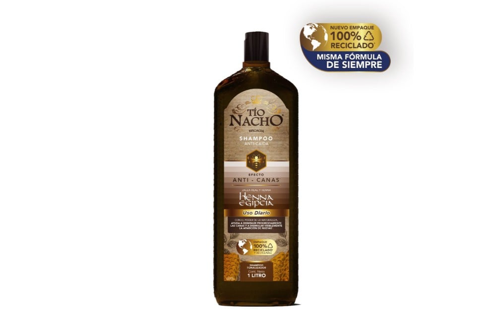 Shampoo Tío Nacho Henna Egipcia Anti Canas 1000 Ml