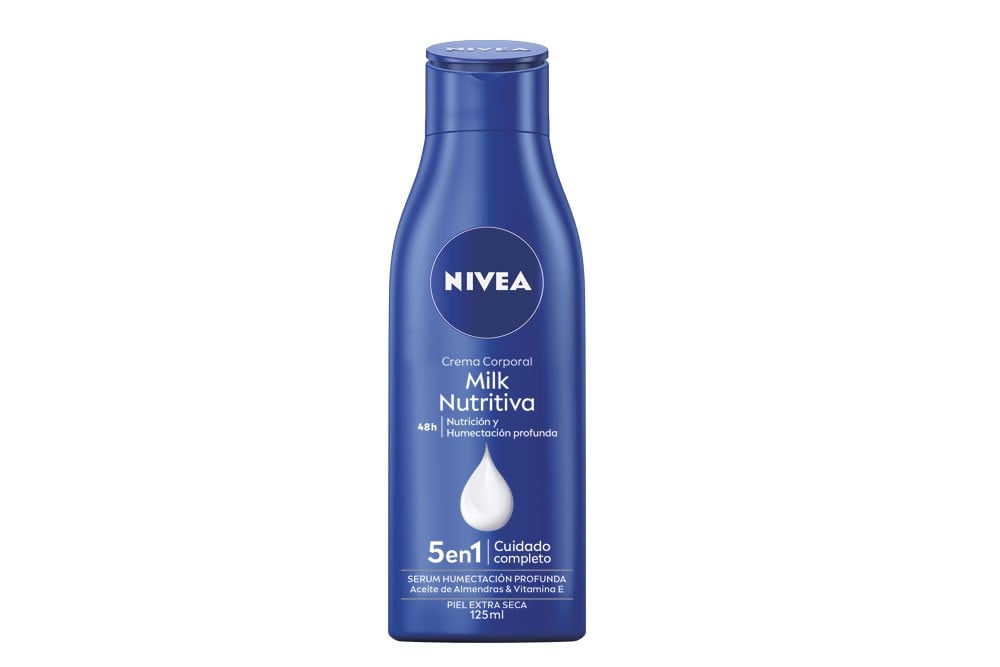 Crema Corporal Nivea Milk Nutritiva Piel Extra Seca 125 Ml