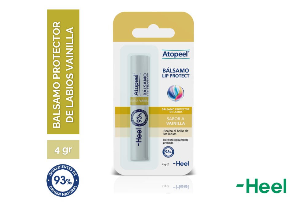 Balsamo Labial Atopeel Sabor Vainilla 4 G