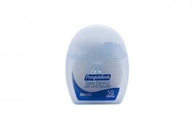 Seda Dental Proquident Con Cera Natural Sabor Menta 50 Mts