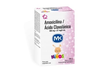 Amoxicilina / Acido Clavulánico Mk 400 Mg / 5 Ml Niños 100 Ml