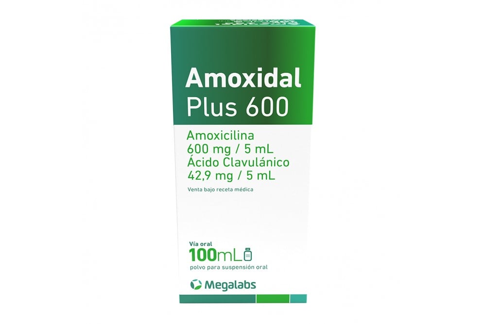Amoxidal Plus 600 Polvo 100 Ml