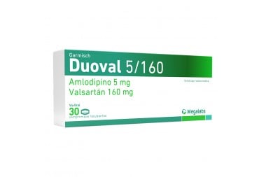 Duoval 5/ 160 Mg Caja Con 30 Tabletas