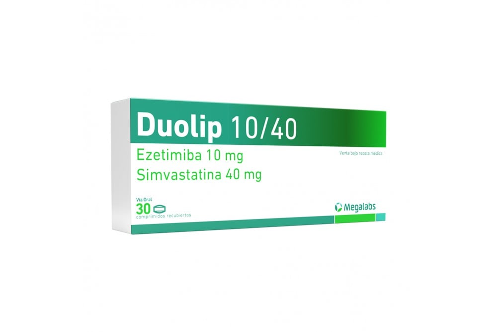 Duolip 40 / 10 Mg Caja Con 30 Tabletas