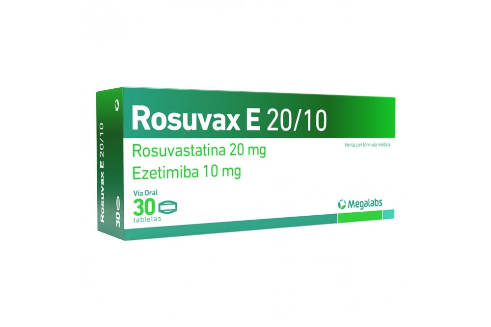 Rosuvax E 20 / 10 Mg Caja Con 30 Tabletas