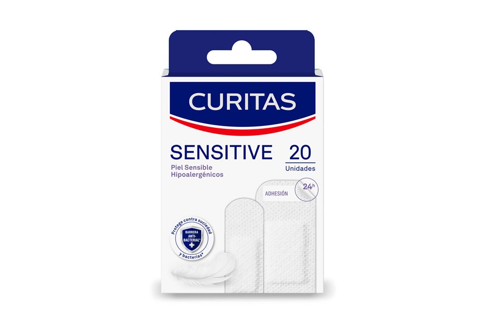 Curas Piel Sensible Curitas 20 Unds