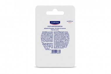 Cinta Microporosa Curitas Tono Medio 2,5 Cm x 4,5 M Und