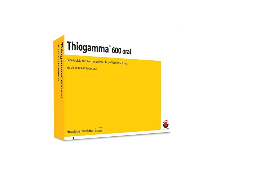 Thiogamma 600 Mg Vía Oral 30 Tabletas Recubiertas
