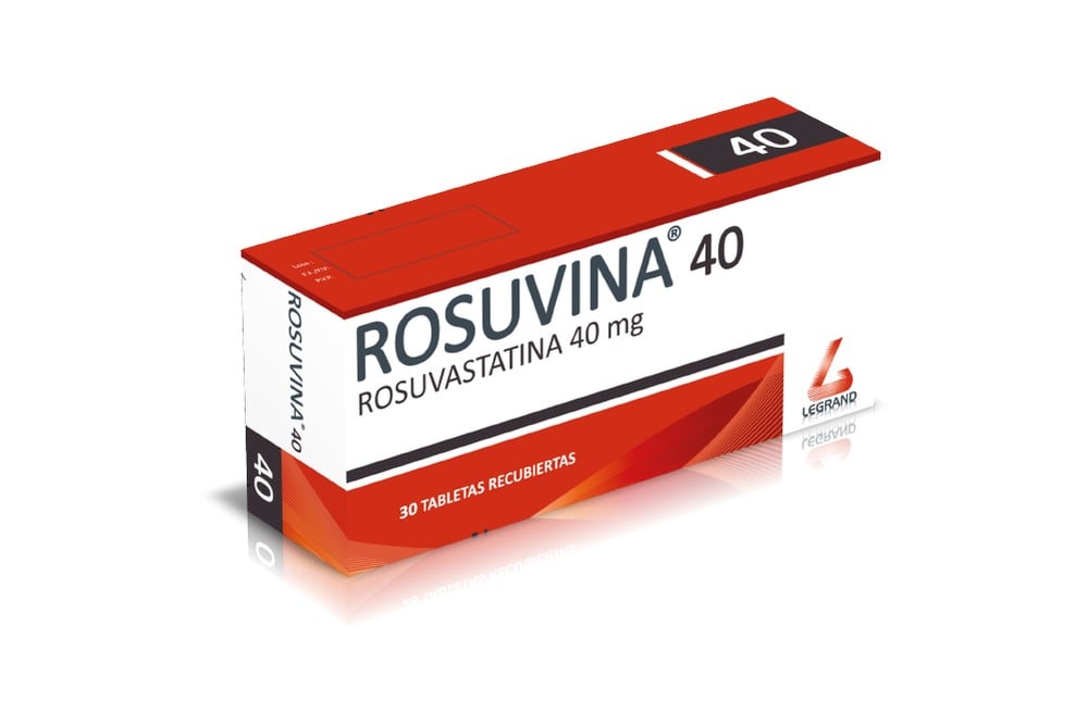 Rosuvina Rosuvastatina 40 Mg 30 Tabletas Recubiertas