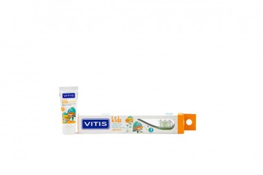 Cepillo Dental Vitis Kids + Gel Dentífrico 8 Ml