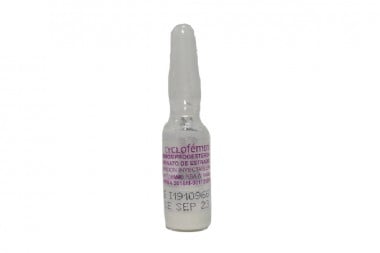 Cyclofémina 25/5 Mg Ampolleta Con 0.5 Ml Incluye Jeringa