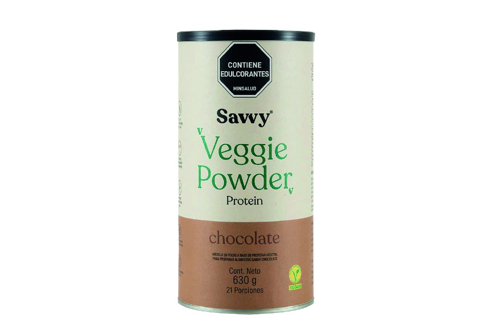 Mezcla A Base De Proteina Vegetal Veggie Powder Sabor Chocolate 630 G