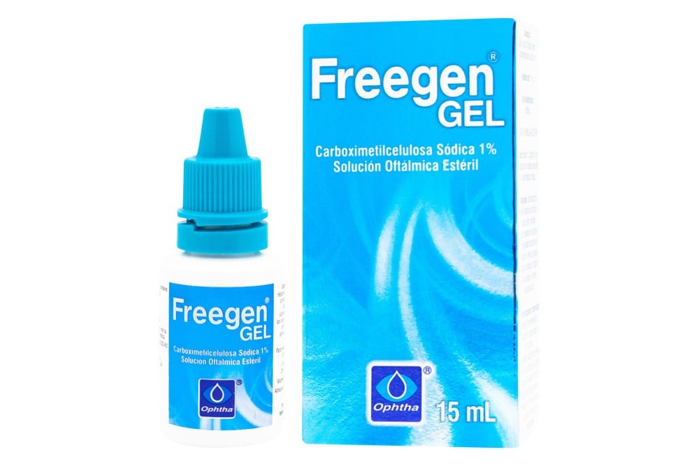 Freegen Gel Solución Oftálmica 1% Frasco Gotero Con 15 Ml