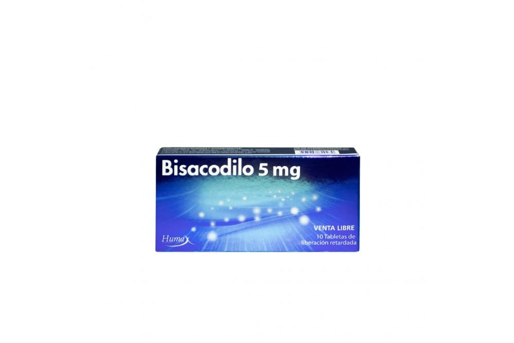 Bisacodilo 5 Mg Caja Con 10 Tabletas Recubiertas