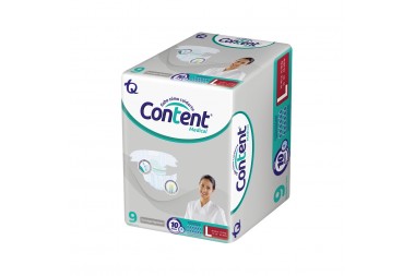 Pañales Desechables Content Medical Talla L 9 Unds