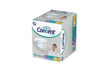 Pañales Desechables Content Medical Talla M 9 Unds