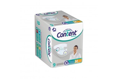 Pañales Desechables Content Medical Talla M 9 Unds