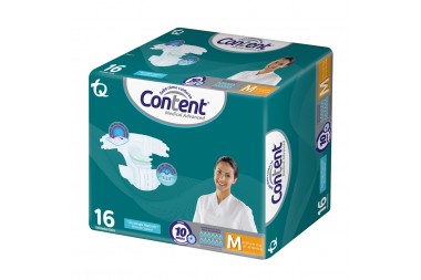 Pañales Desechables Content Medical Advanced Talla M 16 Unds