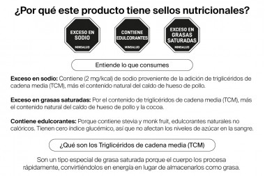 Mezcla A Base De Caldo De Hueso De Pollo Bone Broth Power Sabor Chocolate 25 G
