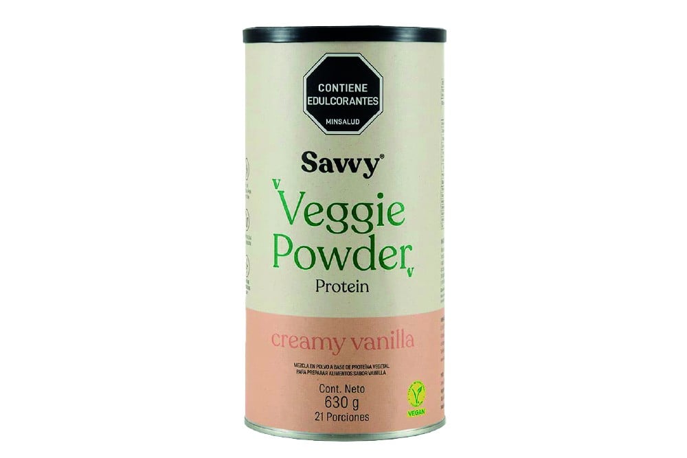 Mezcla A Base De Proteina Vegetal Veggie Powder Savvy Sabor Creamy Vainilla 630 G