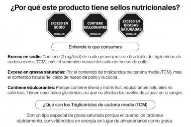 Mezcla A Base De Caldo De Hueso De Pollo Savvy Bone Broth Power Sabor Chocolate 560 G