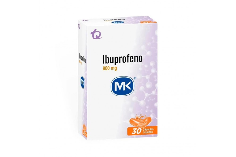 Ibuprofeno 800 Mg Mk 30 Cápsula Líquidas
