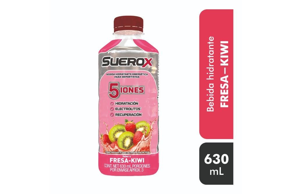 Bebida Hidratante Energetica Suerox Sabor Fresa Kiwi 630 Ml