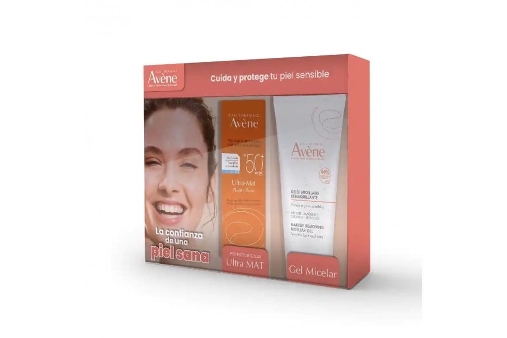 Kit Avéne Protector Solar Frasco 50 Ml + Gel Micelar 200 Ml