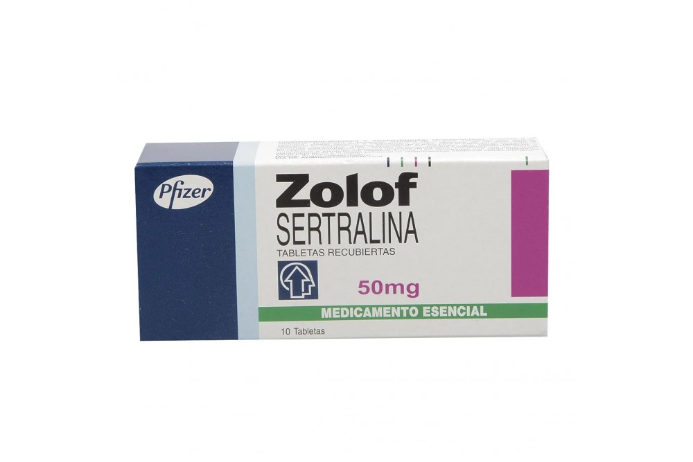 Zolof Sertalina 50 Mg 10 Tabletas Recubiertas