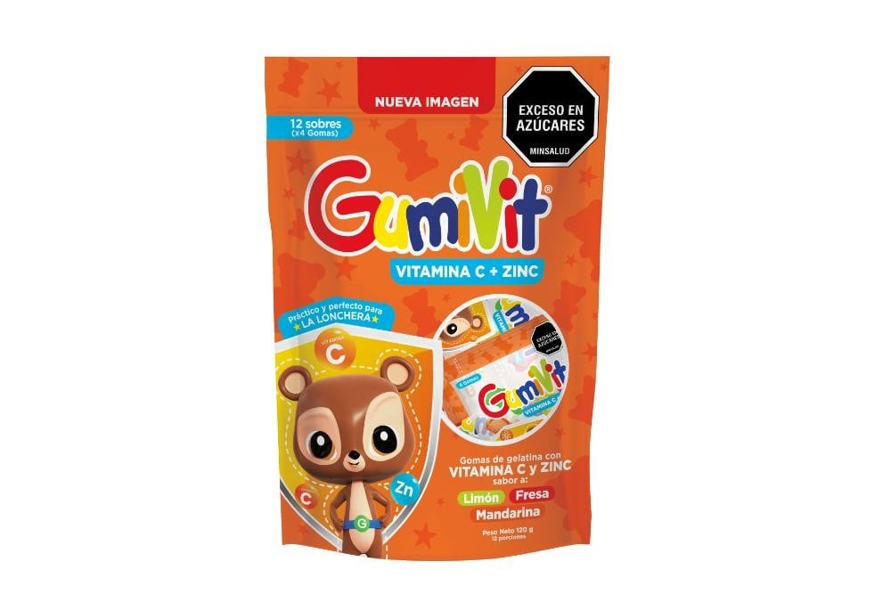 Gumivit Vitamina C + Zinc Bolsa X 12 Mini Sobres