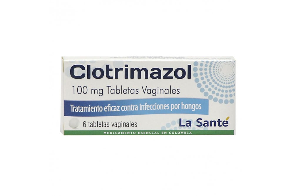 Clotrimazol 100 Mg Caja Con 6 Tabletas Vaginales