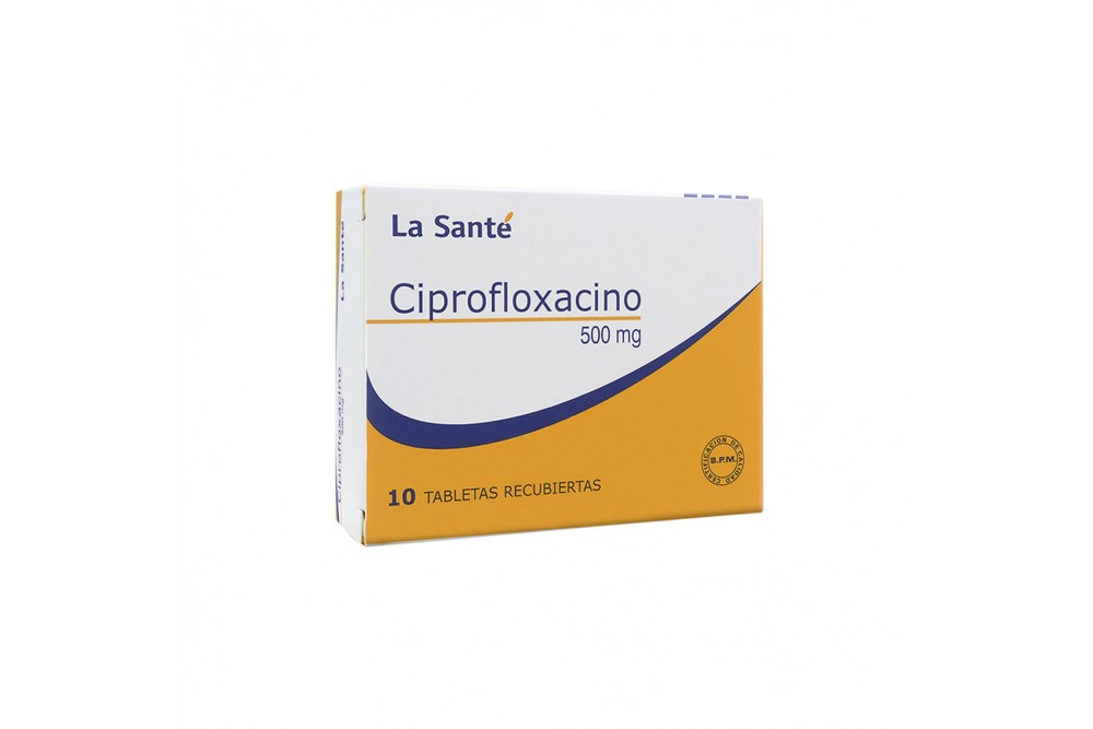 Ciprofloxacino 500 Mg Caja Con 10 Tabletas Recubiertas