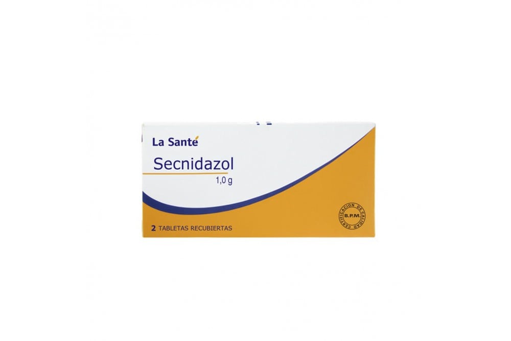 Secnidazol 1.0 G Caja Con 2 Tabletas Recubiertas - Laboratorios La Santé 