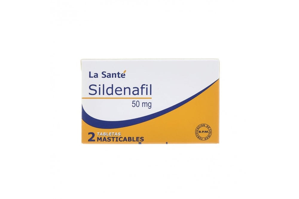 Sildenafil La Santé 50 Mg Caja Con 2 Tabletas Recubiertas