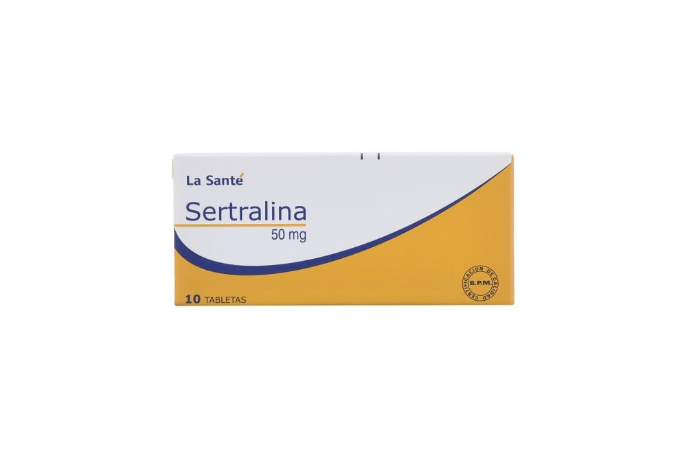 Sertralina 50 Mg Caja Con 10 Tabletas