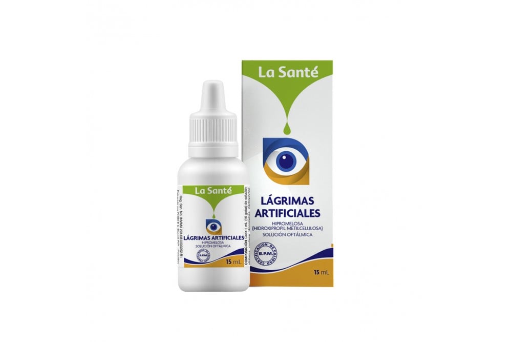 Lagrimas Artificiales Solución Oftálmica Caja Con Frasco Con 15 Ml