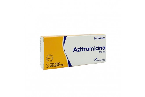 Azitromicina 500 Mg Caja...