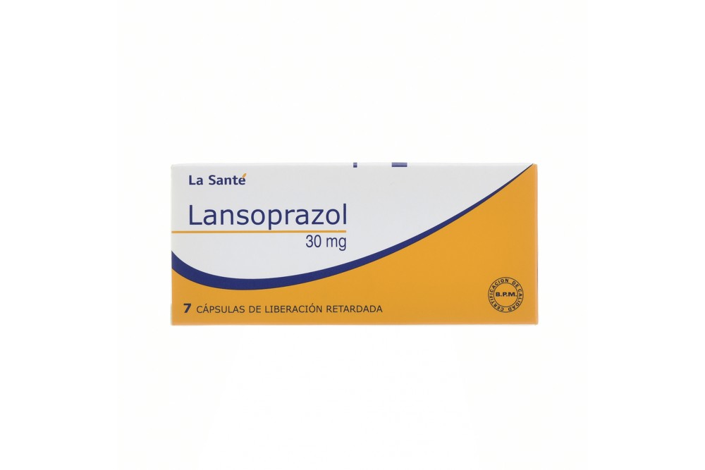 Lansoprazol 30 Mg Caja Con 7 Cápsulas De Liberación Retardada