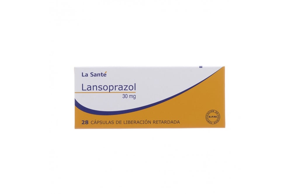 Lansoprazol 30 Mg Caja Con 28 Cápsulas De Liberación Retardada
