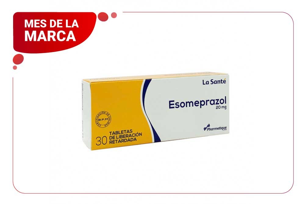 Esomeprazol 20 Mg La Santé 30 Tabletas De Liberación Prolongada