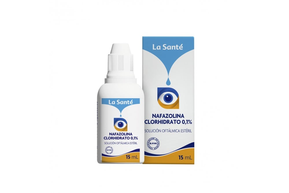Solución Oftálmica Estéril La Santé Nafazolina 0,1% 15 Ml