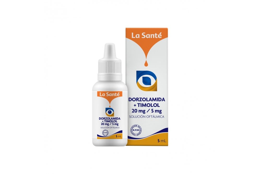 Solución Oftálmica Dorzolamida + Timolol 20 / 5 Mg 5 Ml