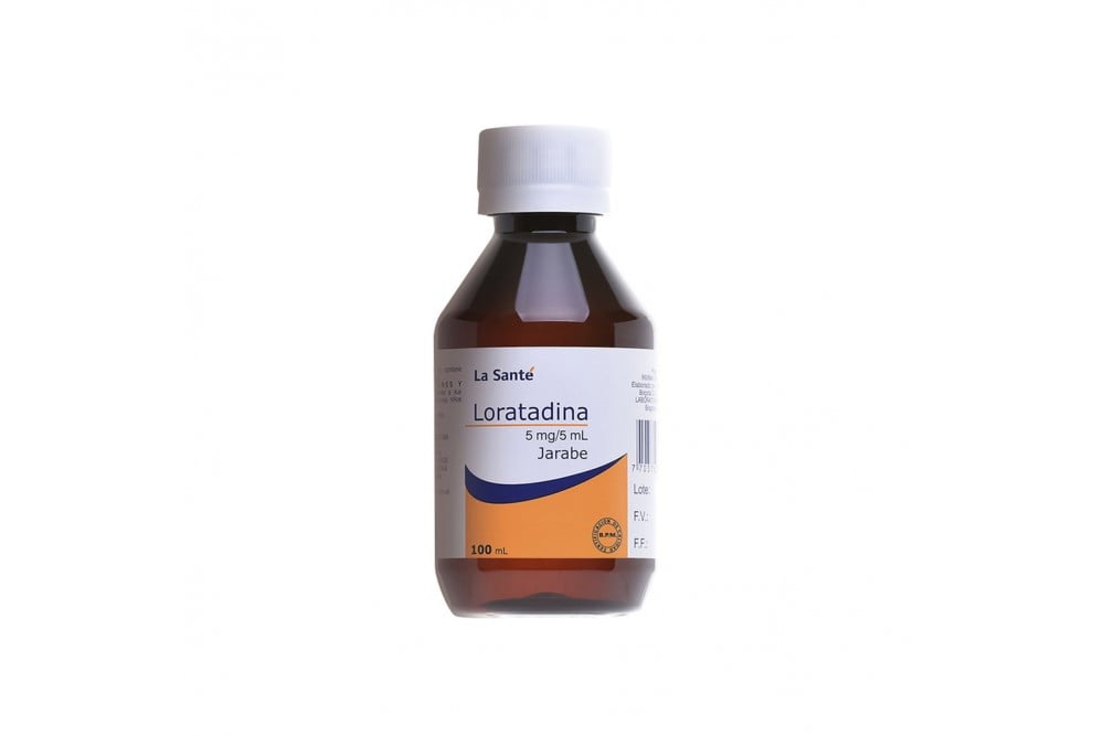 Loratadina Jarabe 5 Mg / 5 Ml Frasco Con 100 Ml
