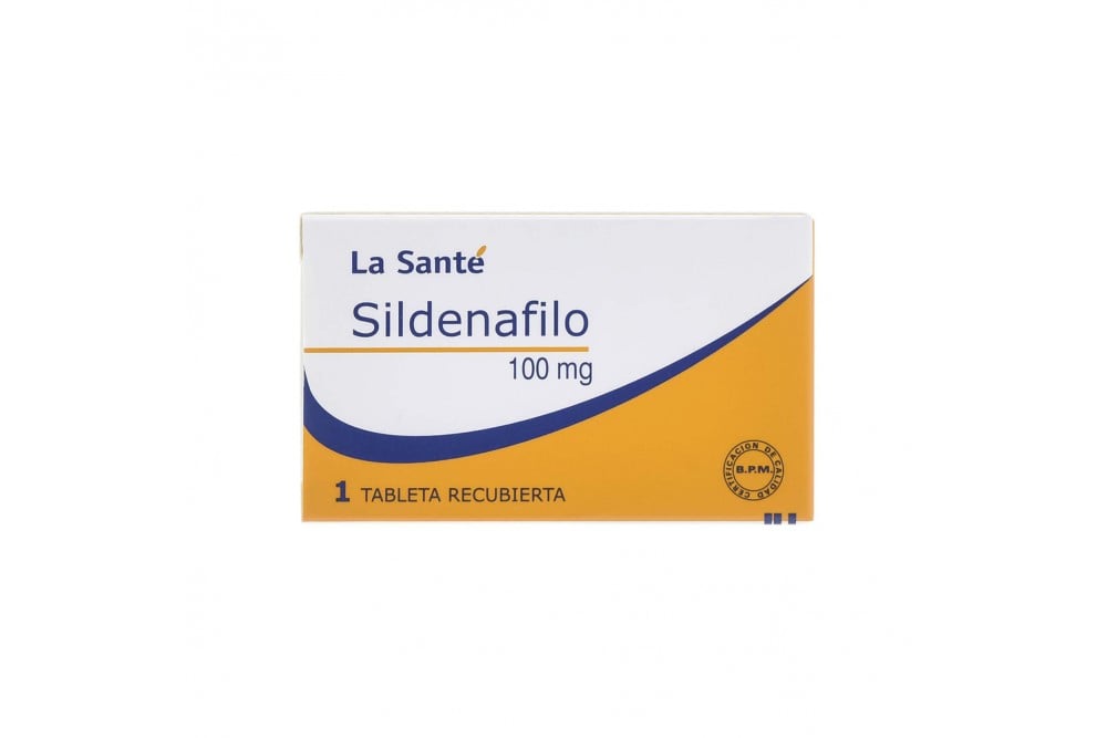 Sildenafilo La Santé 100 Mg Caja Con 1 Tableta Recubierta